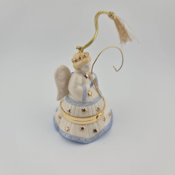 Lenox Hinged Porcelain Trinket Angel Box Christmas Ornament - Picture 6 of 9